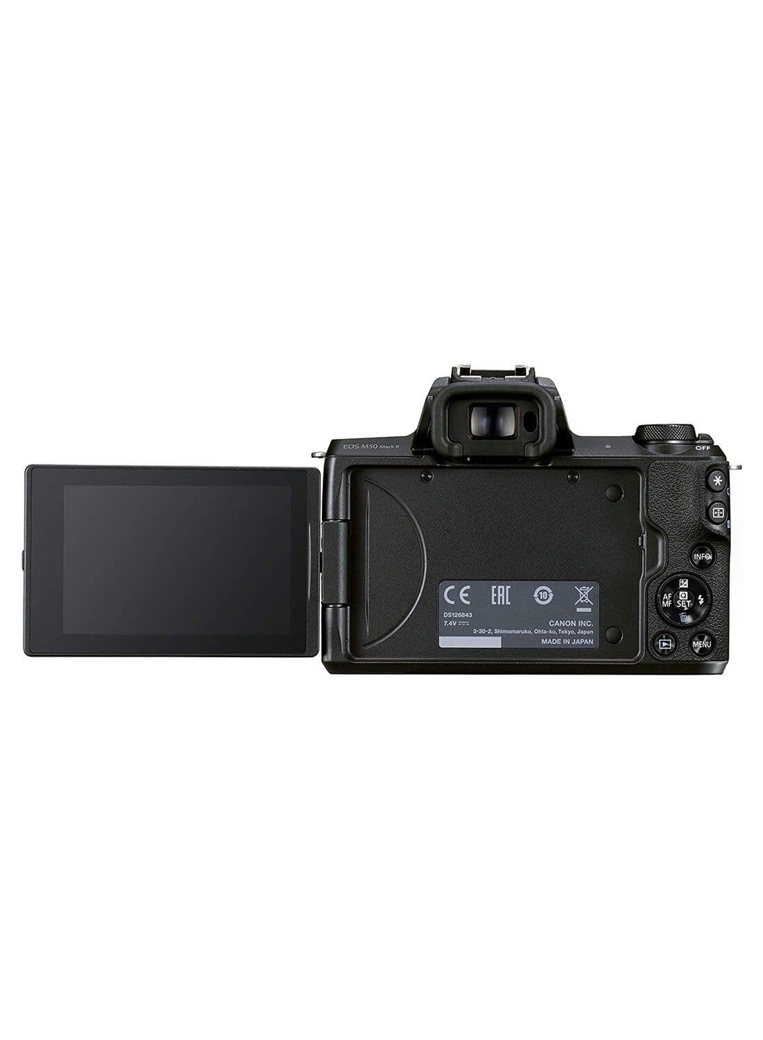 EOS M50 Mark II Mirrorless Digital Camera With 15-45mm Lens Black